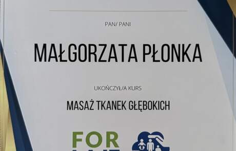 Masaż tkanek głębokich.