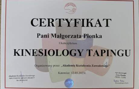 Kinezjology taping.